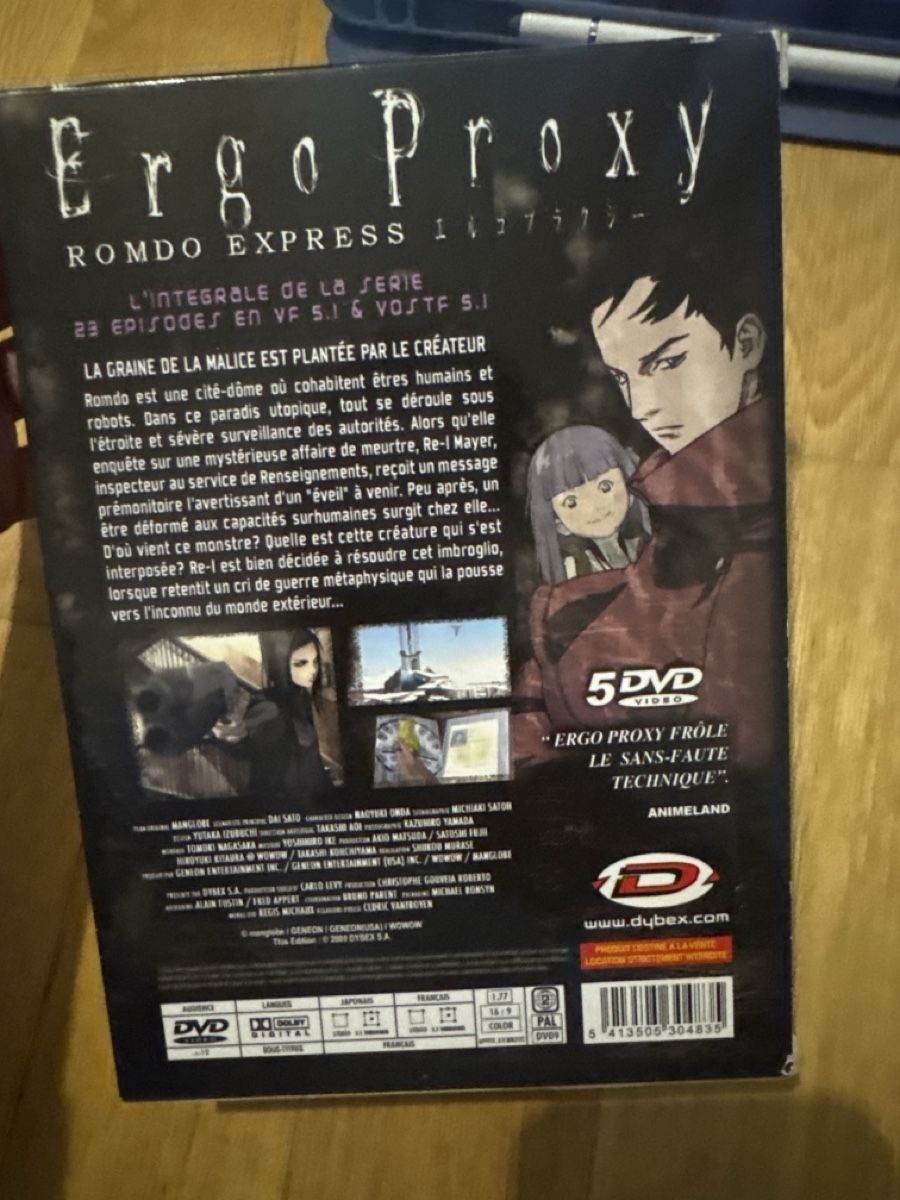Tutti i DVDs: Ergo Proxy - Intégrale 5 DVD - VF - Comme neuf ! Super! – Nuovo (secondo la descrizione) da Le Lignon venduto da MarciaAbreu 2
