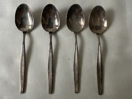 4 Silber Kaffeelöffel ( Espresso) 90 - 11 1/2 OKA Vintage