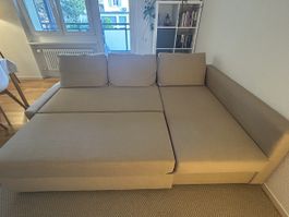 IKEA FRIHETEN Corner Sofa Bed with Storage – Beige