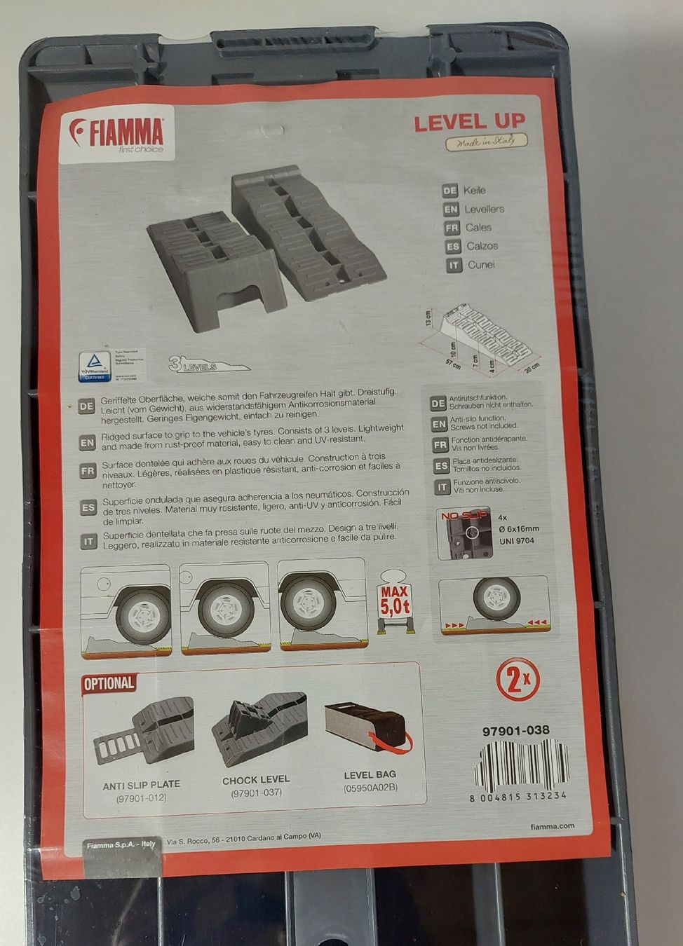 Fiamma Auffahrrampen & Keile: Fiamma Level Up Auffahrkeile – Neu und originalverpackt aus Konolfingen von Sohonewyork