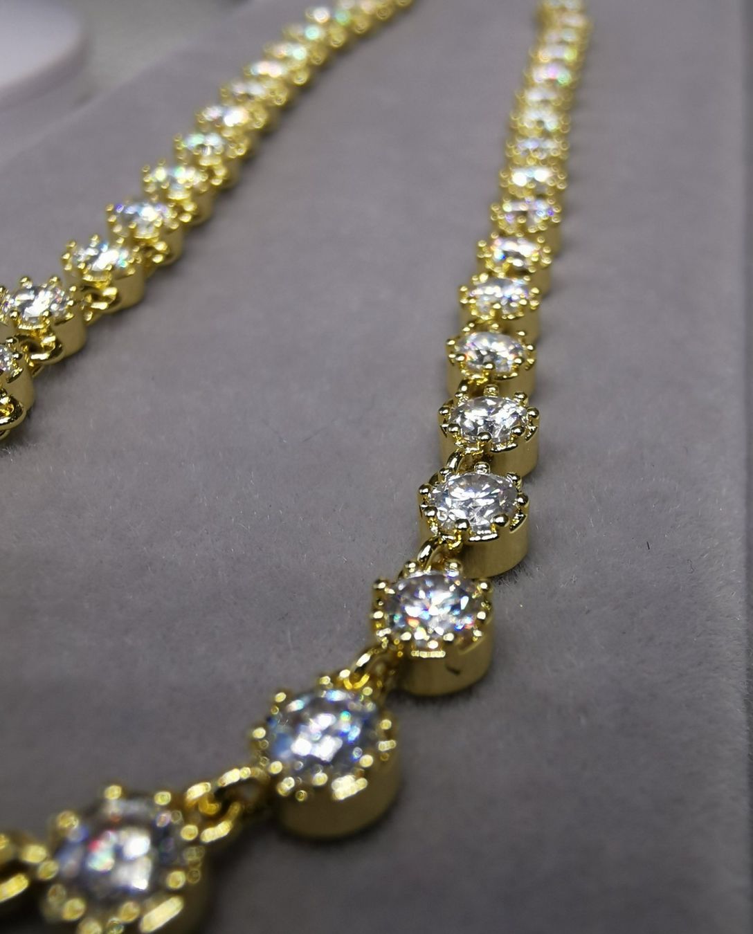 Catenine: Collier argent avec diamants de moissanite de 3,8 ct GRA – Nuovo e nell'imballaggio originale da Reconvilier venduto da Tsma67 8