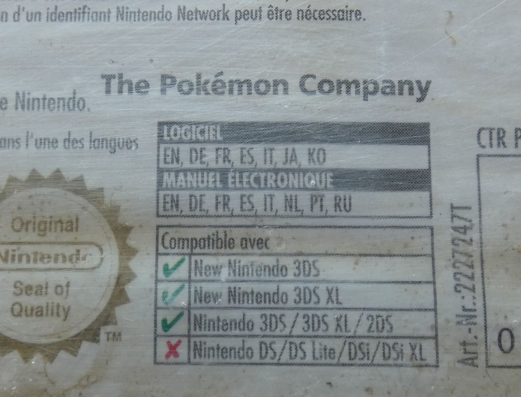 Pokémon Giochi: Nintendo 3DS - POKEMON Sapphire Alpha – Usato da La Sarraz venduto da classicworldcoins 2