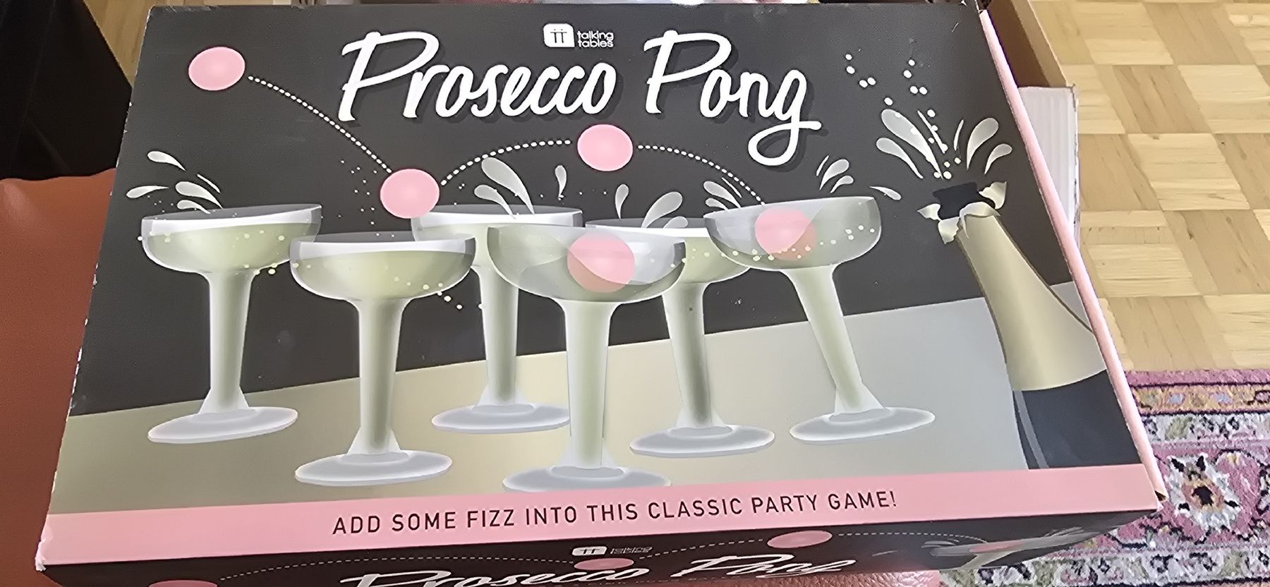 Giocattoli: Prosecco Pong & 6st Untersetzer Paris – Nuovo e nell'imballaggio originale da Frenkendorf venduto da DORU1