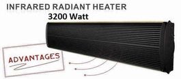 Infrarotheizung 3200 Watt für Lager etc