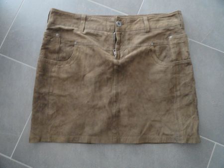 NILE ECHT LEDER JUPE / ROCK GR. M ***