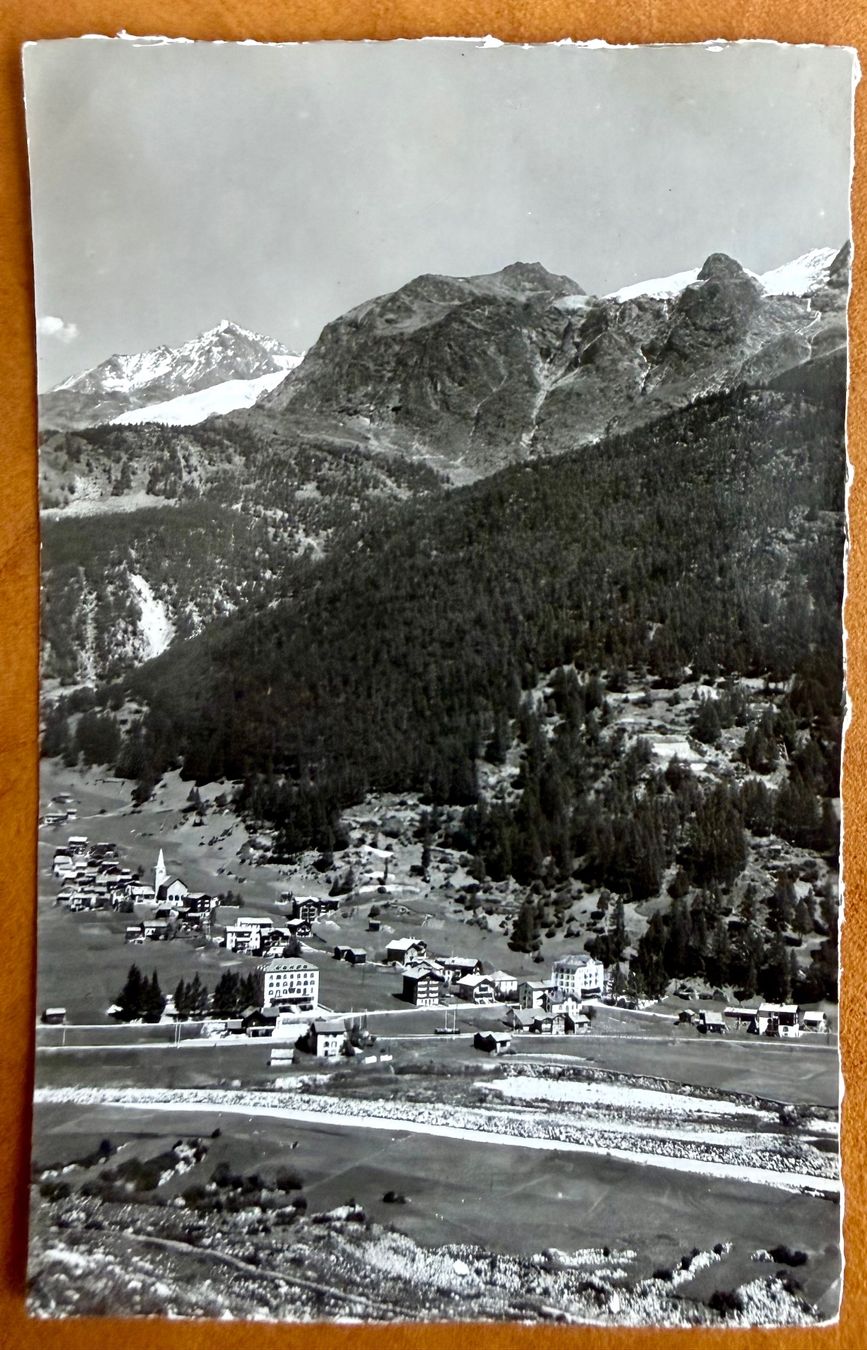 Ansichtskarten: Randa - Panorama 1954 – Gebraucht aus Lutry von Ediego