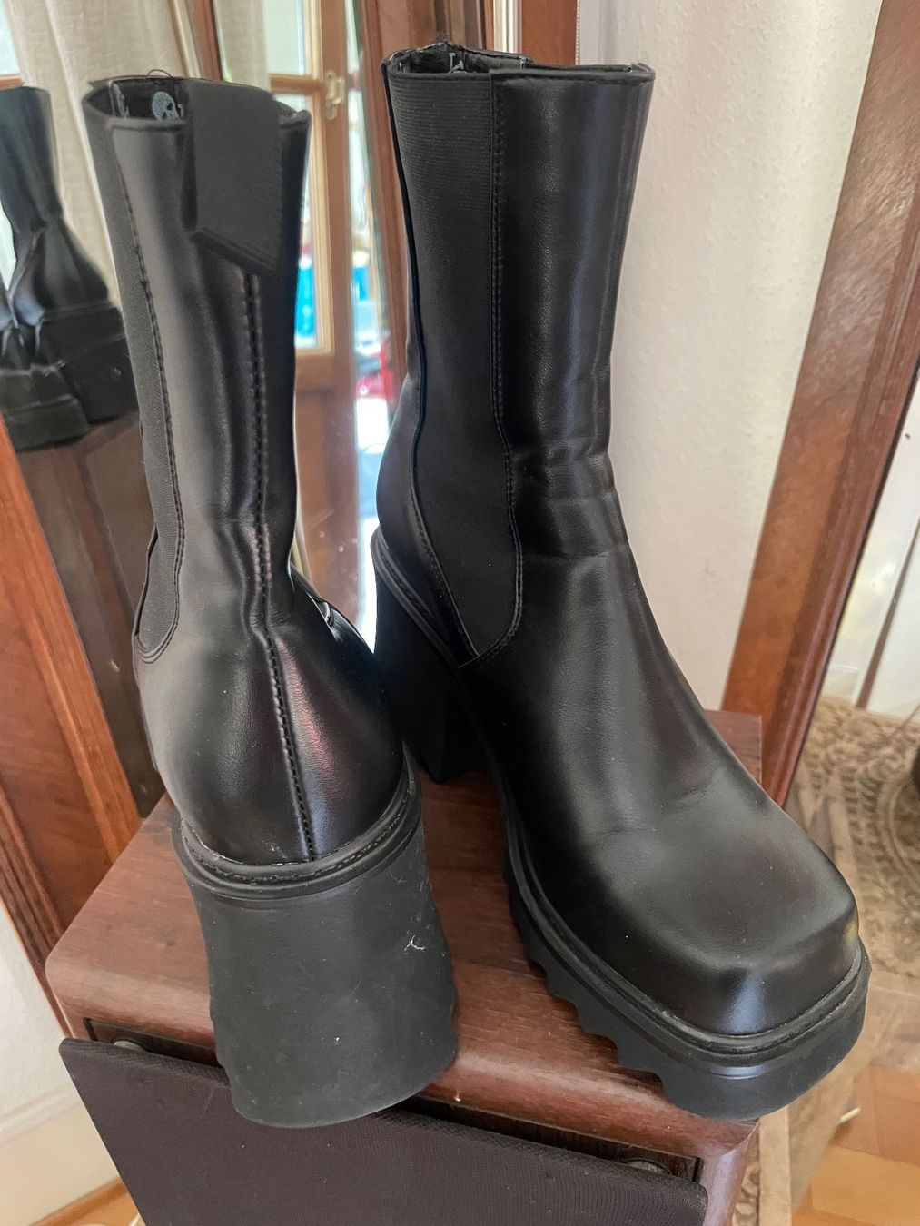Scarpe da donna: Emo punk square toe platform boots (37) similicuir – Nuovo (secondo la descrizione) da Genève venduto da lailas_things 3