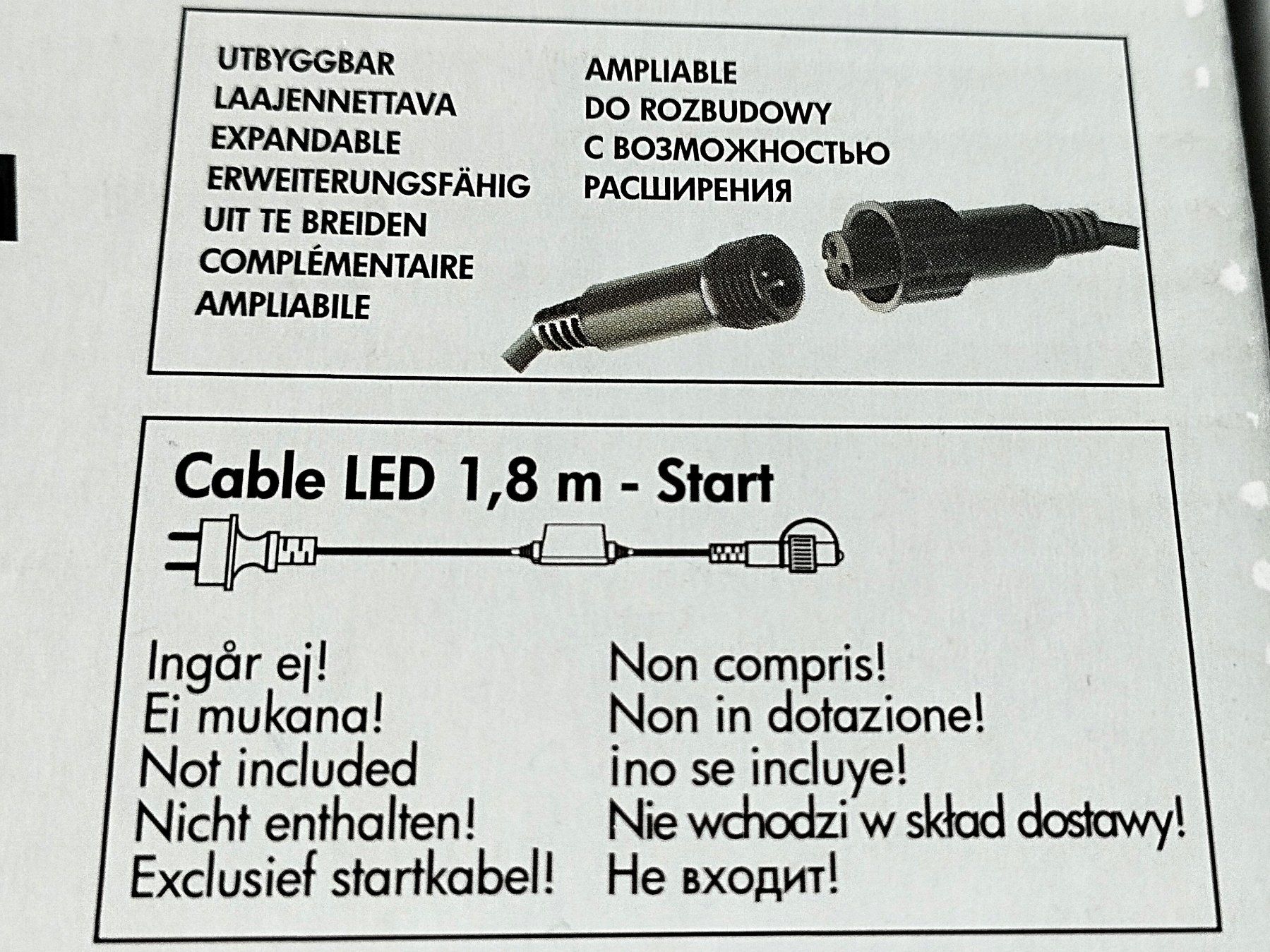 Ghirlande e barre luminose: SYSTEM LED Icicle Led 3x0.4 m Diodenkette – Nuovo (secondo la descrizione) da Schübelbach venduto da Restwert_Schubelbach 6