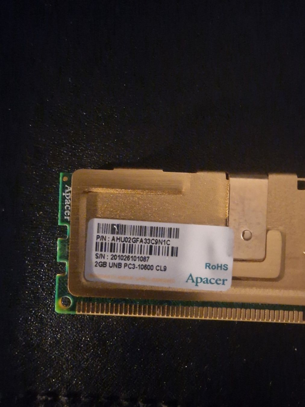 Componenti elettronici: Apacer 4GB DDR3 – Difettoso da Münsingen venduto da tim_2xql 2