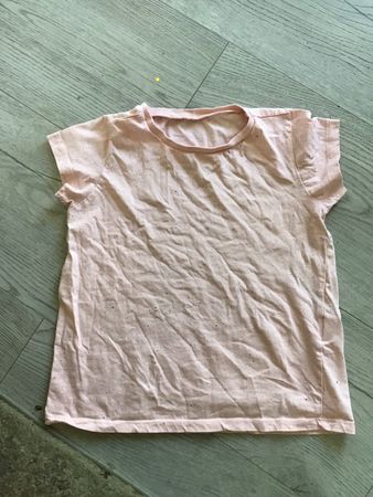Glitzer T-Shirt für den Sommer - Grösse 134 Rosé 