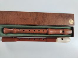 2 Blockflöten Holz