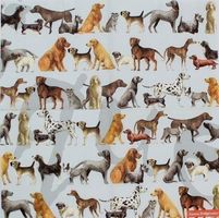 Serviette dogs light blue (1357) 2Stk.