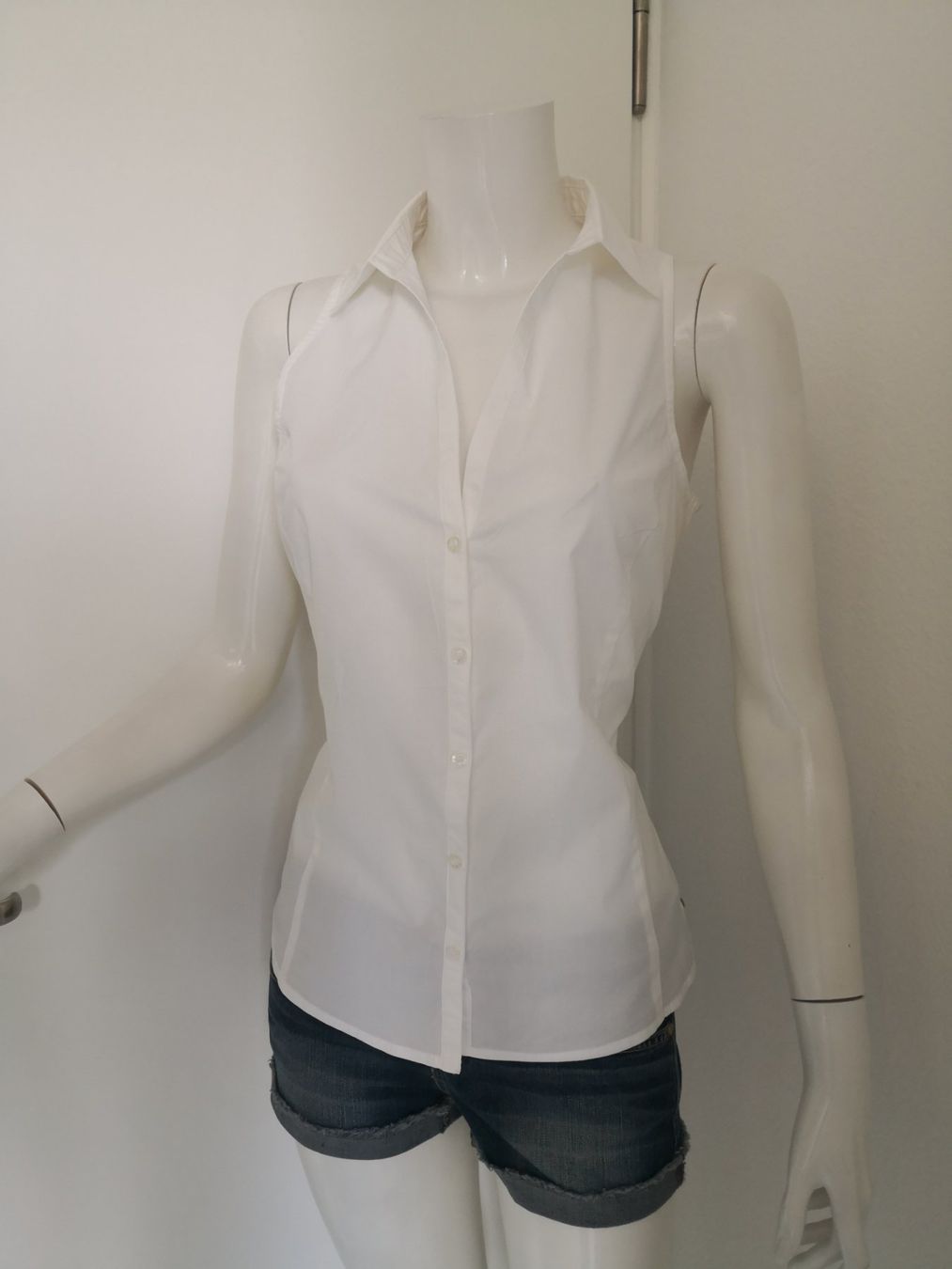 Mango Camicette: 🤩MANGO ÄRMELLOSE BLUSE WEISS & KRAGEN – Nuovo (secondo la descrizione) da Olten venduto da Naja-Twins-Twins 8