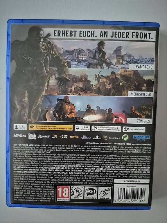 Spiele: Call of duty Vanguard PS5 – Gebraucht aus Horw von Mschaefer 2