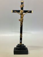 Antikes Standkreuz Kruzifix.