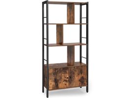 Bücherregal Bücherschrank mit 4 offenen Regalebenen NOVIO