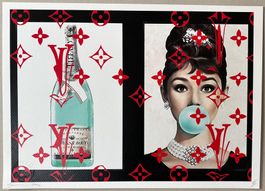 Death: Vuitton Tiffany Bubble Hepburn, signiert