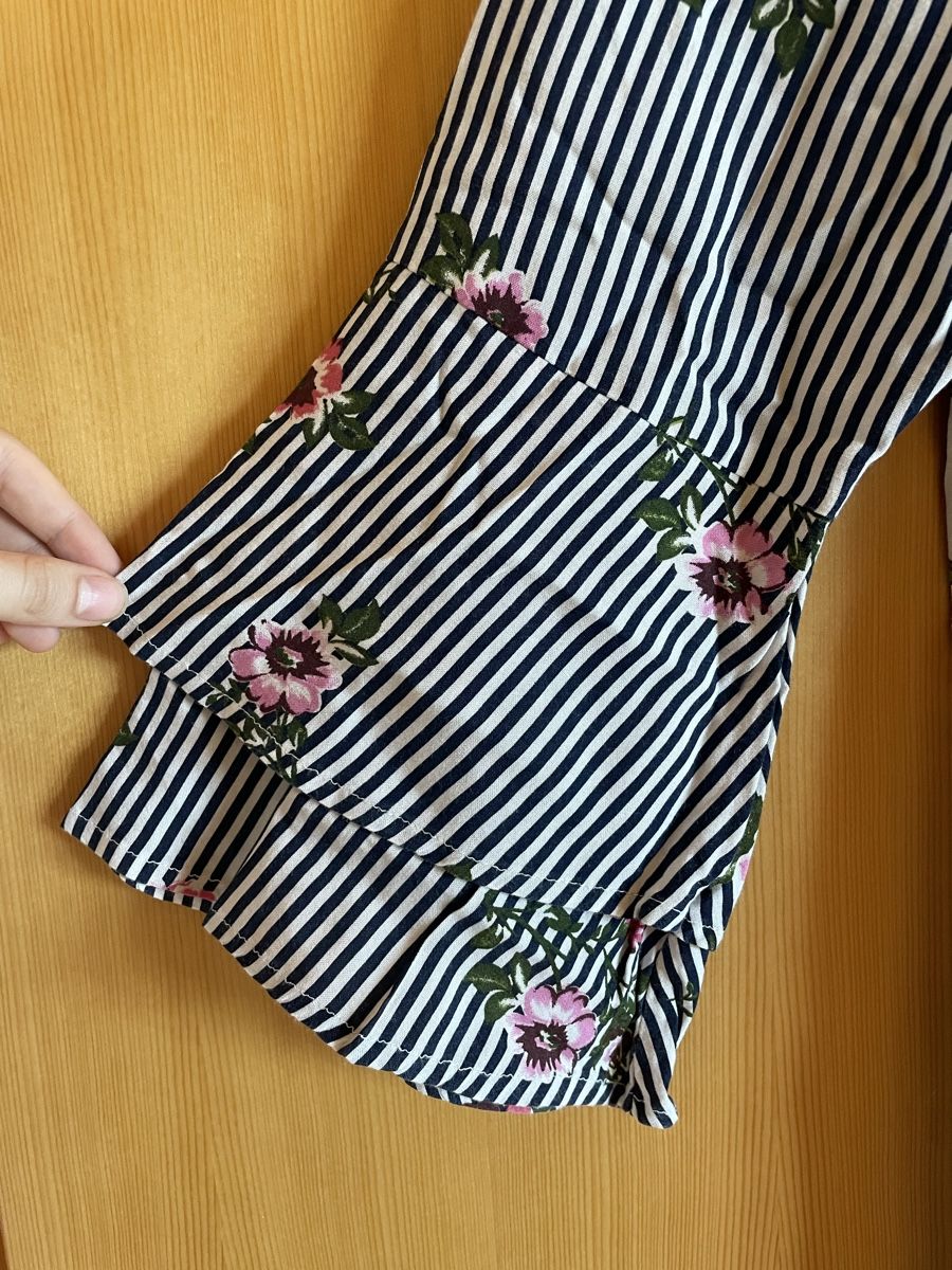 Lascana Camicette: Blouse épaules dénudées rayures+fleurs - Lascana - taille 36 – Nuovo (secondo la descrizione) da Montana venduto da Jeanne_huggler 2