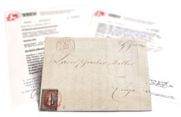 1846 Zürich 4 Brief Katalogpreis CHF 81'900.-