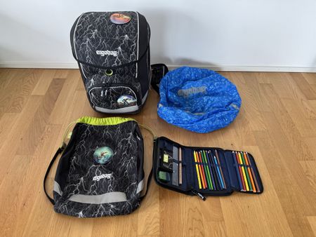 Ergobag cubo Schulrucksack-Set Super ReflektBär