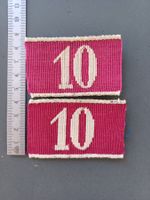 2 Achselnummern 1875/98, Kavallerie, Auszug, Guiden, Schw 10