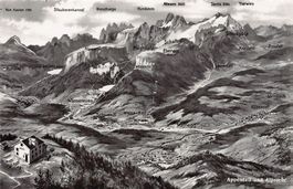 Vogelschau-AK Appenzell und Alpstein um 1945-50