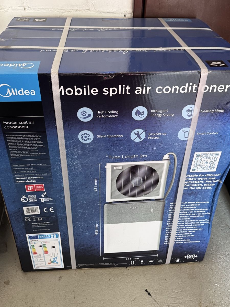 Midea Klimageräte: Midea PortaSplit Mobile Air Conditioner NEW SEALED-PACKED – Neu und originalverpackt aus Hugelshofen von vic_9yd2 1