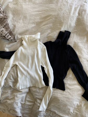 Set Rollkragen crop top, nuovi, taglia S 🤍🖤