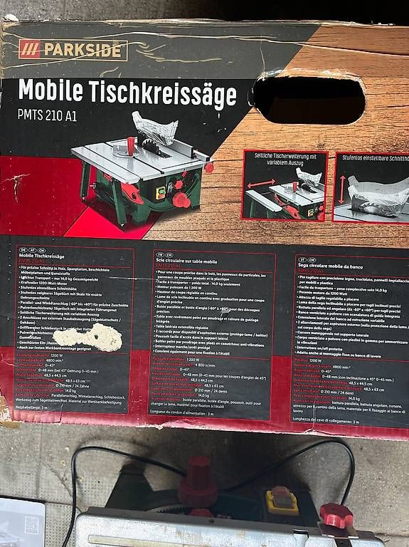 Parkside Seghe: scie sur table Parkside - PMTS 210 a1 – Usato da Lausanne venduto da lae_c5zc 3