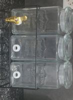Glas-Gewürzregal mit 3 Behältern