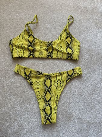 Bikini jaune imprimé serpent Taille S 