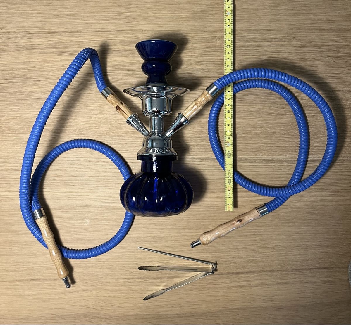 Narghilé: Shisha Wasserpfeife blau mit 2 Schläuchen – Usato da Arboldswil venduto da Sonnenelfe 3