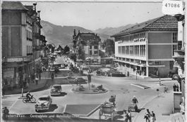 Interlaken - Centralplatz und Bahnhofstrasse