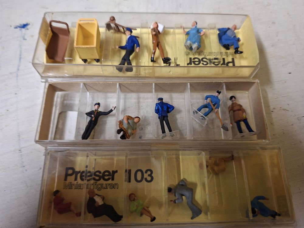Figurines De Ferme – Personnages Berger Et Fermier Peints à La Main – Pour Modélisme Ferroviaire ZQ711