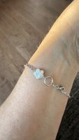 Feines Silber-Armband mit Perle, neu !