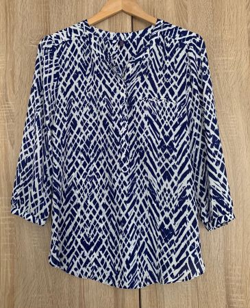NYDJ  Not your daughters Jeans Bluse gemustert Viskose Gr