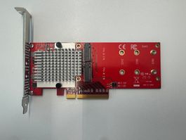 Lycom DT-130 Dual NVMe M.2 SSDs PCIe Carrier Adapter