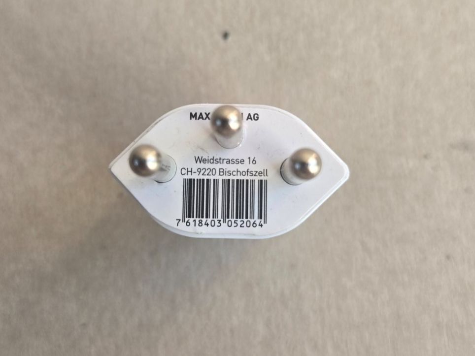 Stecker: CH 1-Loch Stecker Typ J Weiss Kabelstecker – Neu (gemäss Beschreibung) aus Hunzenschwil von Fluz 1