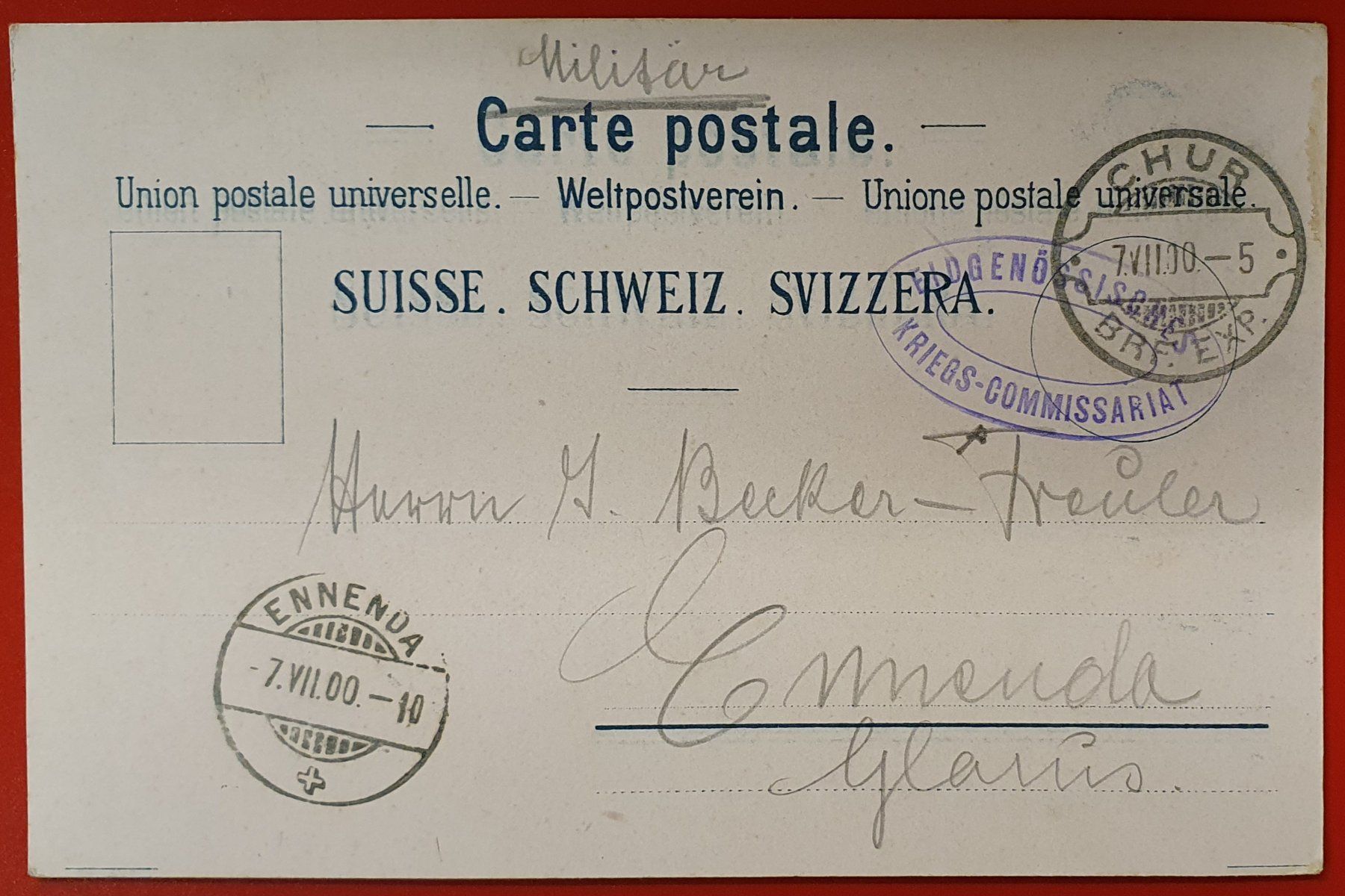 Cartoline postali: Gruss aus Chur 1900 – Usato da Kreuzlingen venduto da Rschweiz1 1
