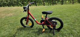 BTWIN Kindervelo 2-in-1 Laufvelo 14 Zoll Discover 500 rot