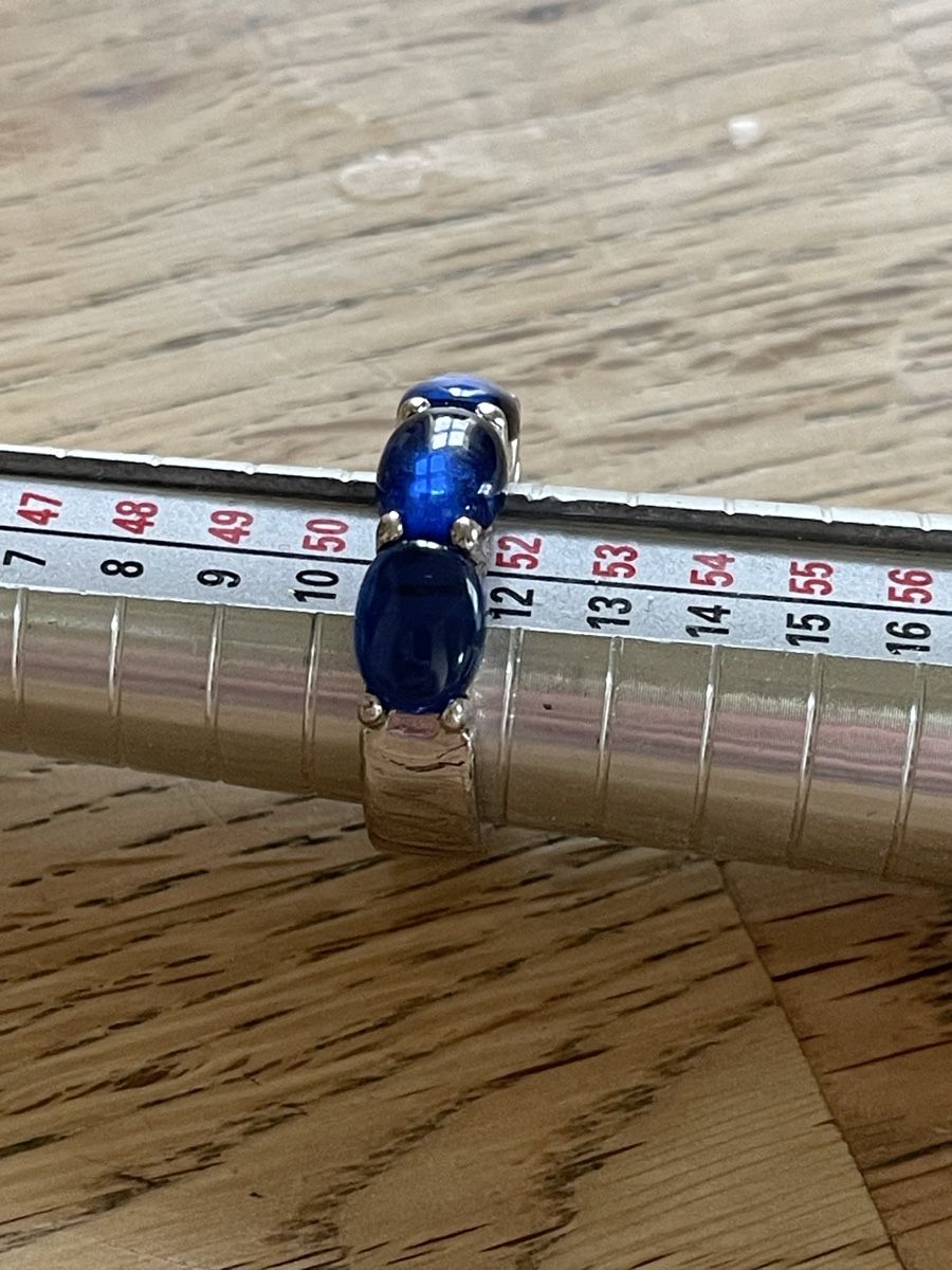 Ringe: Ring 925 Silber mit blauen Steinen – Gebraucht aus Flawil von Naphtali 1