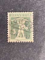 Schweiz 1933 Tellknabe 5 Rp oliv Vollstempel ROMONT 13.IV.33