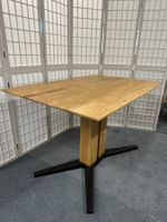 Tisch Säulentisch EMILY Wildeiche massiv geölt 120 x 80 cm
