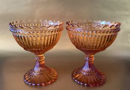 Iittala  / 2 Gläser Mariskooli  bernsteinfarbig