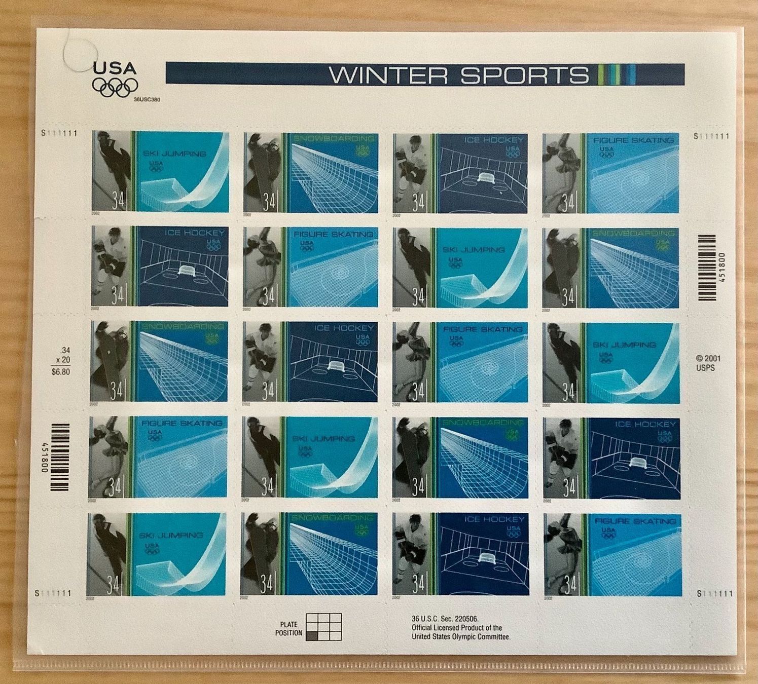Alle Briefmarken: USA -2002 Olympische Winterspiele – Neu (gemäss Beschreibung) aus Liestal von Pep3