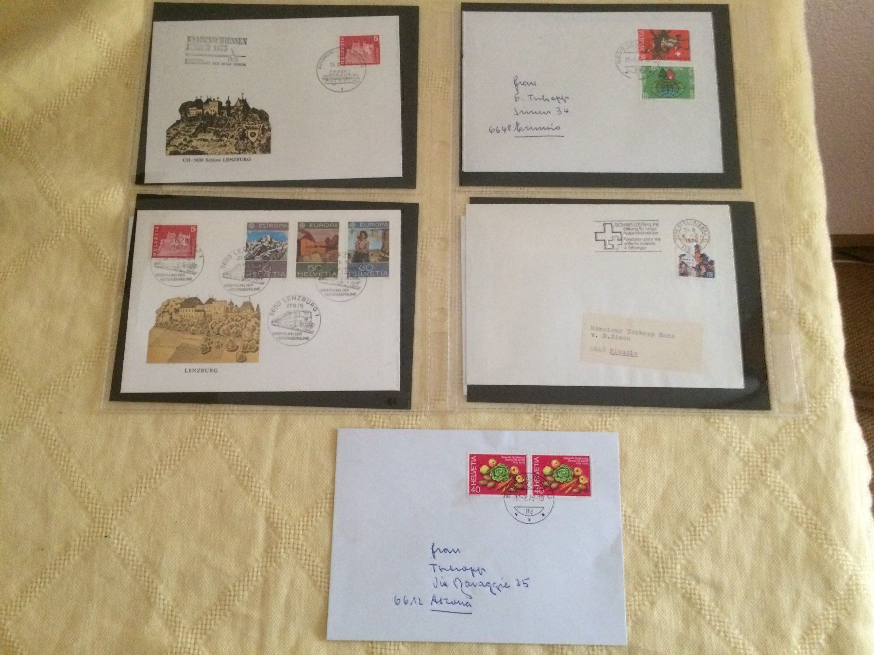 Alle Briefmarken: 25 Stk.CH-Briefmarken 1974/75/76/78 – Gebraucht aus Buchs AG von ReaNaTsch 1
