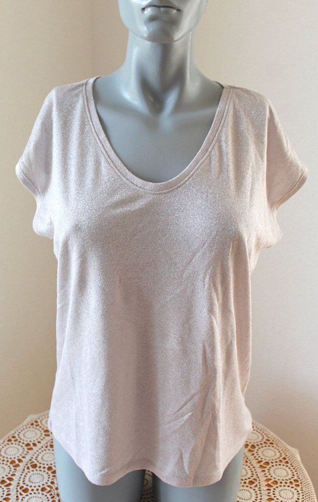 T-shirt: Oberteil mit Glizer, verm. M/L – Usato da Locarno venduto da madame-tus-sauds
