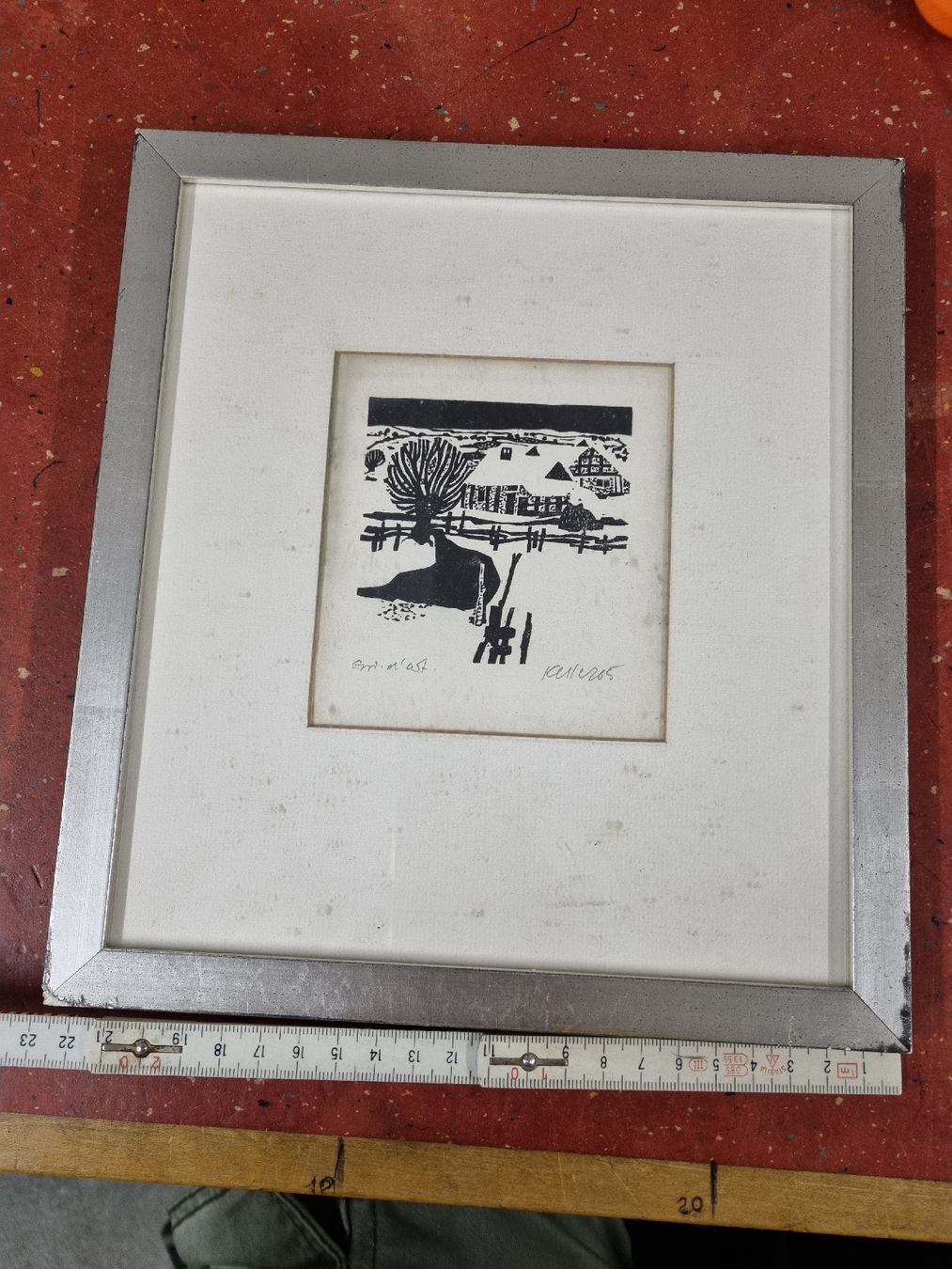 Incisioni: 3 bild holzschnitt Henz Keller – Usato da Ostermundigen venduto da vintage60 7