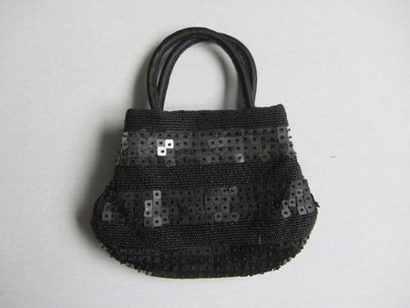 JEANNE LOTTIE - Pailletten Tasche schwarz
