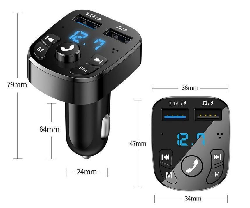 Lettore multimediale & Streamer: FM Transmitter MP3 2XUSB – Nuovo e nell'imballaggio originale da Uerkheim venduto da Justi.y 1